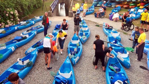 Descenso del Sella Adaptado 2015, preparando la salida