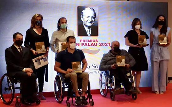 Foto de familia de los premios Juan Palau 2021