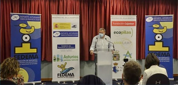 El alcalde de Ribadesella en la presentación del Sella adaptado