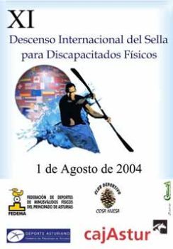 Cartel XI Descenso del Sella Adaptado año 2004.