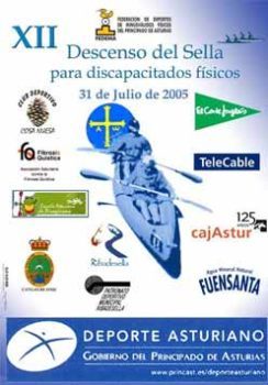 Cartel XII Descenso del Sella Adaptado año 2005.