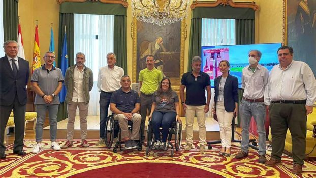 Recepción en el Ayuntamiento de Gijón para presentar el Campeonato de España de Atletismo Adaptado por Clubes