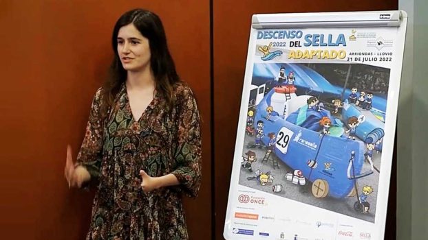 Adriana Pérez autora del cartel del XXIX Descenso del Sella Adaptado