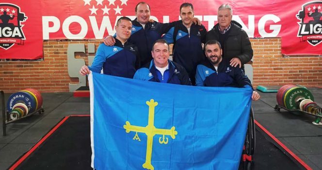 Representantes asturianos del Club San Mateo de Powerlifting