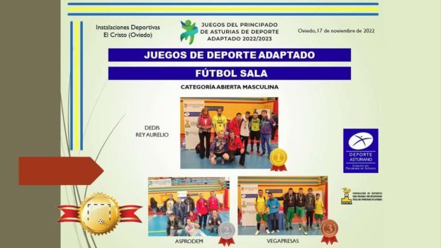 Vencedores del torneo de futbol sala FEDEMA