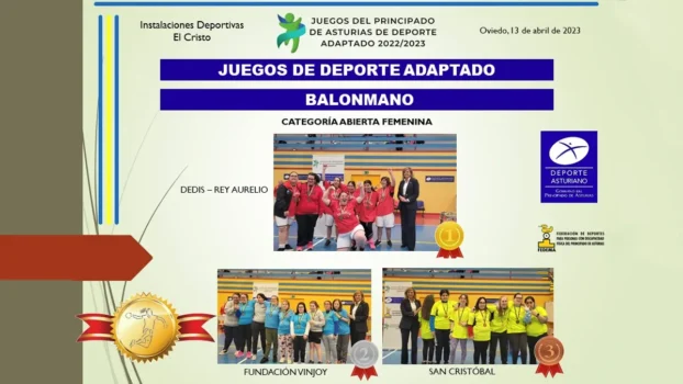 Jornada de Balonmano juegos del Principado de Asturias deporte adaptado