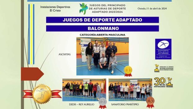 Balonmano juegos deporte adaptado del Principado de Asturias