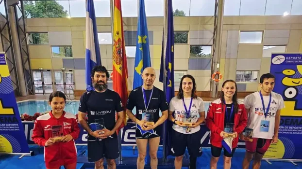 Podium II Campeonato de Asturias de natación inclusiva