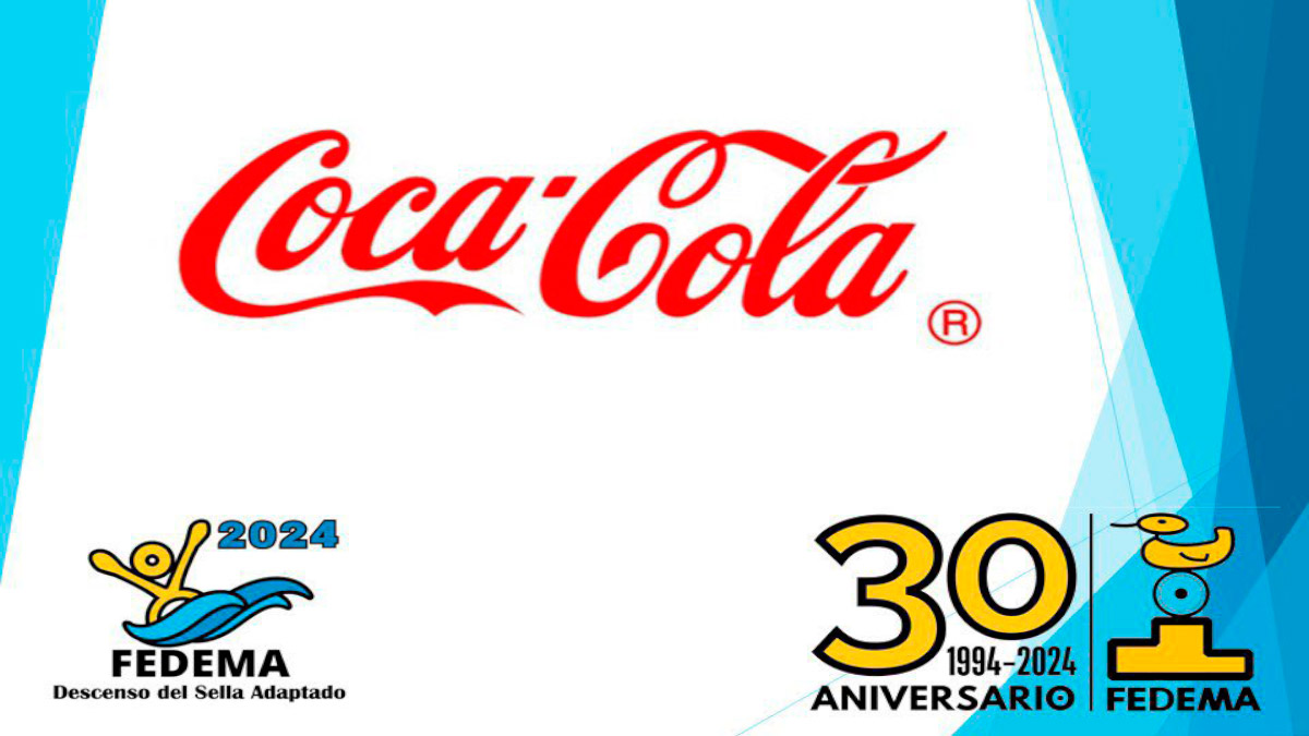 Logotipo coca-cola, fedema 30 aniversario y logotipo sella adaptado 2024