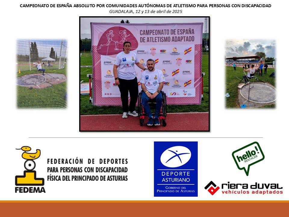 Miguel y Gloria en la competición