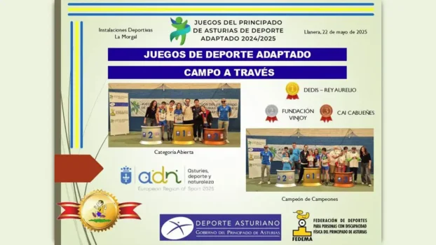 Juegos deporte Adaptado Asturias. Campo a través
